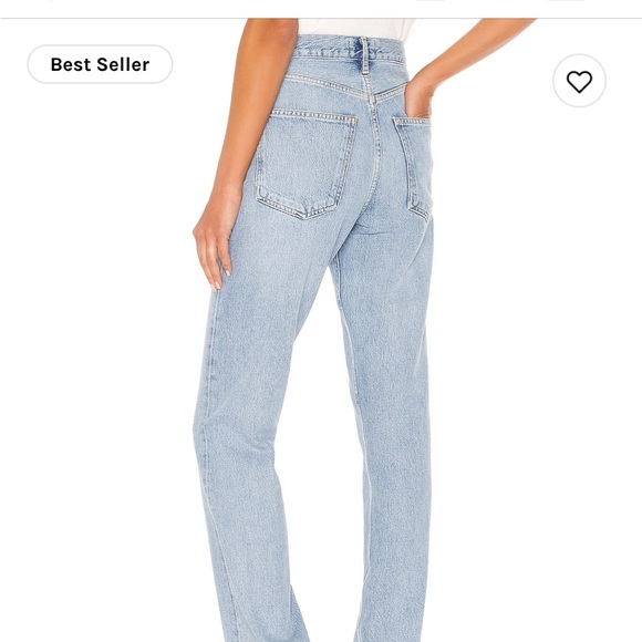 AGOLDE Lana Straight in Riptide - Picture 2 of 4